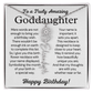 Personalized Birthday Gift for Goddaughter – Customized Birth Flower Name Necklace – Jewelry Gift from Godmother