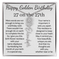 Happy Golden Birthday 27 on 27th