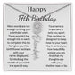 Personalized 17th  Birthday Gift for Her – Customized Birth Flower Name Necklace – Jewelry Gift for Daughter, Granddaughter, or Niece