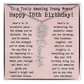 Personalized 18th Birthday Gift for Her – Customized Birth Flower Name Necklace – Unique Eighteenth Birthday Jewelry Gift from Grandma, Mom, Aunt, or Friend