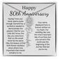 Personalized 80th Anniversary Gift for Wife – Customized Birth Flower Name Necklace – Unique Eightieth Wedding Anniversary Gift Ideas for Wife from Husband