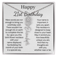 Personalized 21st Birthday Gift for Her – Customized Birth Flower Name Necklace – 21st Birthday Jewelry Gift for Granddaughter, Daughter, or Niece