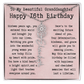 Personalized 16th Birthday Gift for Granddaughter – Customized Birth Flower Name Necklace – Sweet Sixteenth Jewelry Gift from Grandma