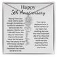Personalized 5th Wedding Anniversary Gift for Wife – Customized Birth Flower Name Necklace – Unique Fifth Anniversary Gift Ideas for Wife from Husband