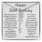 Personalized 20th Birthday Gift for Her – Customized Birth Flower Name Necklace – 20th Birthday Jewelry Gift for Daughter, Granddaughter, or Niece