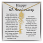 Personalized 7th Wedding Anniversary Gift for Wife – Customized Birth Flower Name Necklace – Unique Seventh Anniversary Gift Ideas for Wife from Husband