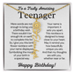 Personalized Gift for Teenager – Customized Birth Flower Name Necklace – Jewelry Gift for 13th Birthday