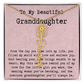 Personalized Birthday Gift for Granddaughter – Customized Birth Flower Name Necklace – Unique Jewelry Gift from Grandma for Any Birthday