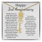 Personalized 3rd Wedding Anniversary Gift for Wife – Customized Birth Flower Name Necklace – Unique Third Anniversary Gift Ideas for Wife from Husband