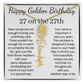 Happy Golden Birthday 27 on 27th