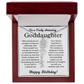 Personalized Birthday Gift for Goddaughter – Customized Birth Flower Name Necklace – Jewelry Gift from Godmother