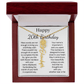 Personalized 20th Birthday Gift for Her – Customized Birth Flower Name Necklace – 20th Birthday Jewelry Gift for Daughter, Granddaughter, or Niece