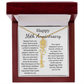Personalized 16th Anniversary Gift for Wife – Customized Birth Flower Name Necklace – Unique Sixteenth Wedding Anniversary Gift Ideas for Wife