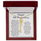 Personalized 4th Wedding Anniversary Gift for Wife – Customized Birth Flower Name Necklace – Unique Anniversary Gift Ideas for Wife from Husband