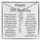 Personalized 17th  Birthday Gift for Her – Customized Birth Flower Name Necklace – Jewelry Gift for Daughter, Granddaughter, or Niece
