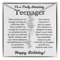 Personalized Gift for Teenager – Customized Birth Flower Name Necklace – Jewelry Gift for 13th Birthday