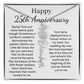 Personalized 25th Wedding Anniversary Gift for her  - Custom Birth Flower Name Necklace for Wife. - Unique Anniversary Gift from Husband to Wife