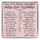 Personalized 21st Birthday Gift for Her – Customized Birth Flower Name Necklace – Unique Twenty-First Birthday Jewelry Gift from Grandma, Mom, Aunt, or Friend