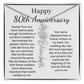 Personalized 80th Anniversary Gift for Wife – Customized Birth Flower Name Necklace – Unique Eightieth Wedding Anniversary Gift Ideas for Wife from Husband