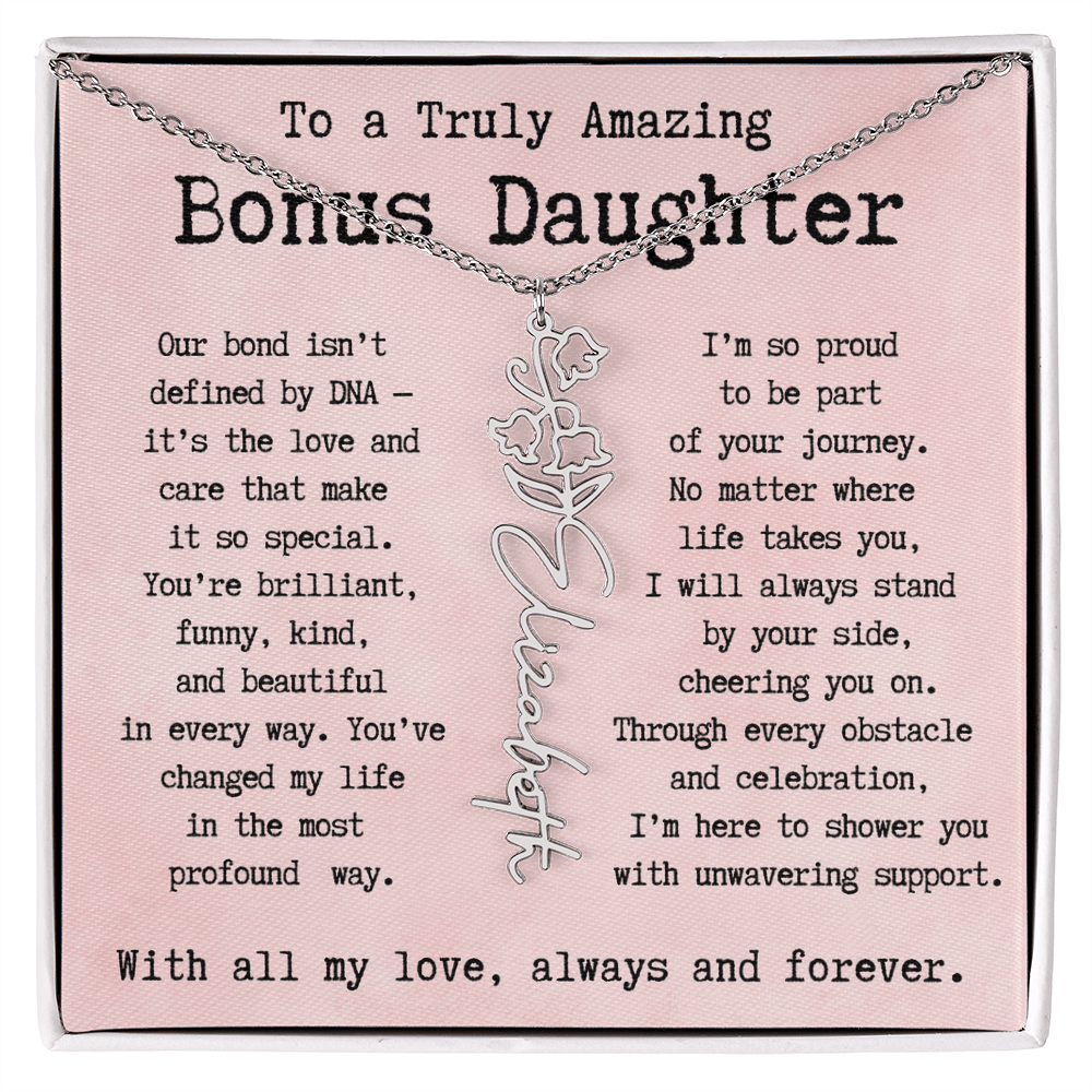 Personalized Gift for Bonus Daughter - I'm so proud   to be part  of your journey.