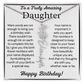 Personalized Birthday Gift for Daughter – Customized Birth Flower Name Necklace – Birthday Jewelry Gift from Mom or Dad