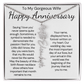 Personalized Anniversary Gift for Wife – Customized Birth Flower Name Necklace – Unique Wedding Anniversary Jewelry Gift from Husband