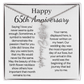Personalized 65th Anniversary Gift for Wife – Customized Birth Flower Name Necklace – Unique Sixty-Fifth Wedding Anniversary Gift Ideas for Wife from Husband