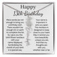 Personalized 13th Birthday Gift for Her – Customized Birth Flower Name Necklace – Teen Birthday Jewelry Gift for Granddaughter, Daughter, or Niece