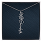 Personalized Birth Flower Name Necklace LUXURY BOX,Famprecious Gifts Birthflower necklace Custom Flower Chain Gift