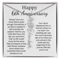Personalized 6th Wedding Anniversary Gift for Wife – Customized Birth Flower Name Necklace – Unique Sixth Anniversary Gift Ideas for Wife from Husband