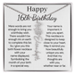 Personalized 16th Birthday Gift for Her  – Customized Birth Flower Name Necklace – Jewelry Gift for Granddaughter, Daughter, or Niece