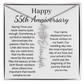 Personalized 55th Anniversary Gift for Wife – Customized Birth Flower Name Necklace – Unique Fifty-Fifth Wedding Anniversary Gift Ideas for Wife from Husband