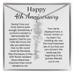 Personalized 4th Wedding Anniversary Gift for Wife – Customized Birth Flower Name Necklace – Unique Anniversary Gift Ideas for Wife from Husband