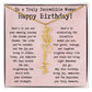 Personalized Birthday Gift for Her – Customized Birth Flower Name Necklace – Unique Jewelry Gift from Friend, Family, or Loved One