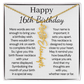 Personalized 16th Birthday Gift for Her  – Customized Birth Flower Name Necklace – Jewelry Gift for Granddaughter, Daughter, or Niece