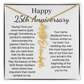 Personalized 25th Anniversary Gift for Wife – Customized Birth Flower Name Necklace – Unique Twenty-Fifth Wedding Anniversary Gift Ideas for Wife from Husband