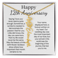 Personalized 12th Anniversary Gift for Wife – Customized Birth Flower Name Necklace – Unique Twelfth Wedding Anniversary Gift Ideas for Wife