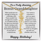 Personalized Bonus Granddaughter  Birthday Gift – Customized Birth Flower Name Necklace – Jewelry Gift from Grandma