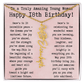 Personalized 18th Birthday Gift for Her – Customized Birth Flower Name Necklace – Unique Eighteenth Birthday Jewelry Gift from Grandma, Mom, Aunt, or Friend