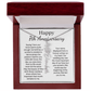 Personalized 7th Wedding Anniversary Gift for Wife – Customized Birth Flower Name Necklace – Unique Seventh Anniversary Gift Ideas for Wife from Husband