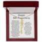 Personalized 6th Wedding Anniversary Gift for Wife – Customized Birth Flower Name Necklace – Unique Sixth Anniversary Gift Ideas for Wife from Husband