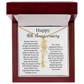 Personalized 4th Wedding Anniversary Gift for Wife – Customized Birth Flower Name Necklace – Unique Anniversary Gift Ideas for Wife from Husband