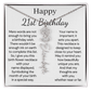 Personalized 21st Birthday Gift for Her – Customized Birth Flower Name Necklace – 21st Birthday Jewelry Gift for Granddaughter, Daughter, or Niece
