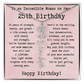 Personalized 25th Birthday Gift for Her – Customized Birth Flower Name Necklace – Unique Twenty-Fifth Birthday Jewelry Gift from Grandma, Mom, Aunt, or Friend