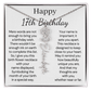 Personalized 17th  Birthday Gift for Her – Customized Birth Flower Name Necklace – Jewelry Gift for Daughter, Granddaughter, or Niece