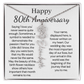 Personalized 80th Anniversary Gift for Wife – Customized Birth Flower Name Necklace – Unique Eightieth Wedding Anniversary Gift Ideas for Wife from Husband