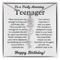 Personalized Gift for Teenager – Customized Birth Flower Name Necklace – Jewelry Gift for 13th Birthday