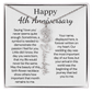 Personalized 4th Wedding Anniversary Gift for Wife – Customized Birth Flower Name Necklace – Unique Anniversary Gift Ideas for Wife from Husband