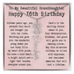 Personalized 16th Birthday Gift for Granddaughter – Customized Birth Flower Name Necklace – Sweet Sixteenth Jewelry Gift from Grandma