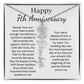 Personalized 7th Wedding Anniversary Gift for Wife – Customized Birth Flower Name Necklace – Unique Seventh Anniversary Gift Ideas for Wife from Husband